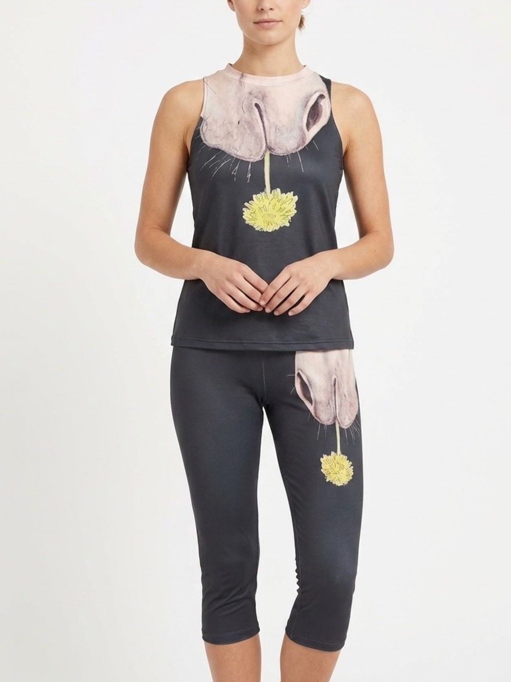 Black equestrian pajama set